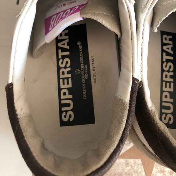 Golden Goose SUPERSTAR WHITE LEATHER/BLUE SUEDE - Picture 5 of 7